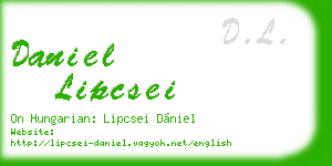 daniel lipcsei business card